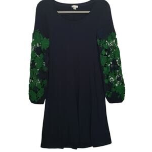 Spence Crochet Sleeve Swing Dress XS